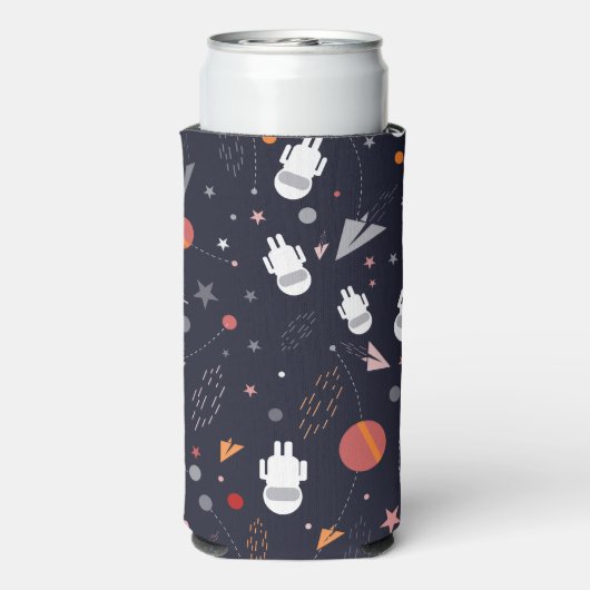 Doodle Astronaut Patroon (Seltzer Achterkant)