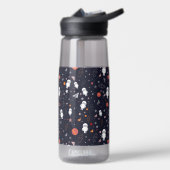 Doodle Astronaut Patroon Waterfles (Links)