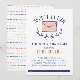 Doodle Baby Shower-uitnodiging per post Kaart