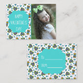 Doodle Bears Valentine's Day Custom Carte photo (Devant / Derrière)