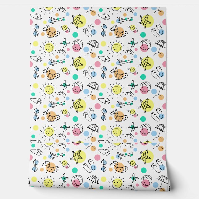 Doodle Behang (Afrollen)