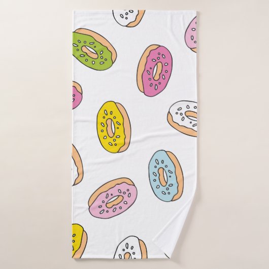 Doodle beiguts motif, design sans soudure. (Serviette de bain)