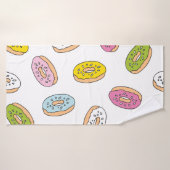 Doodle beiguts motif, design sans soudure. (Serviette de bain)