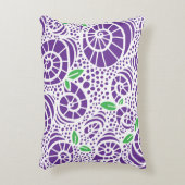 Doodle bladeren en abstracte slak krullen accent kussen (Voorkant(Verticaal))