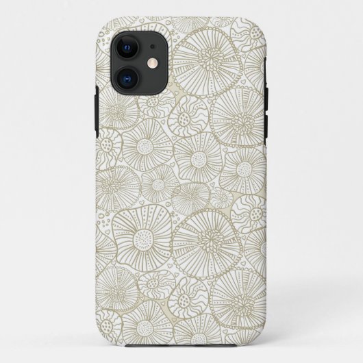 Doodle bloemen Case-Mate iPhone case (Achterkant)