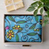 doodle bloemen tissuepapier (Geschenk)