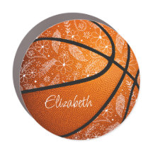 doodle bloemen veren paislies boho basketbal