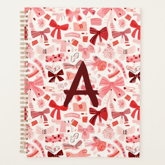 Doodle Bows Initiaal Planner (Voorkant)