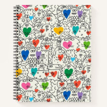 Doodle Buddies & Hearts Notitieboek