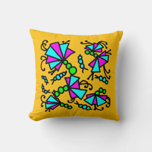 Doodle bug bloemen kussen