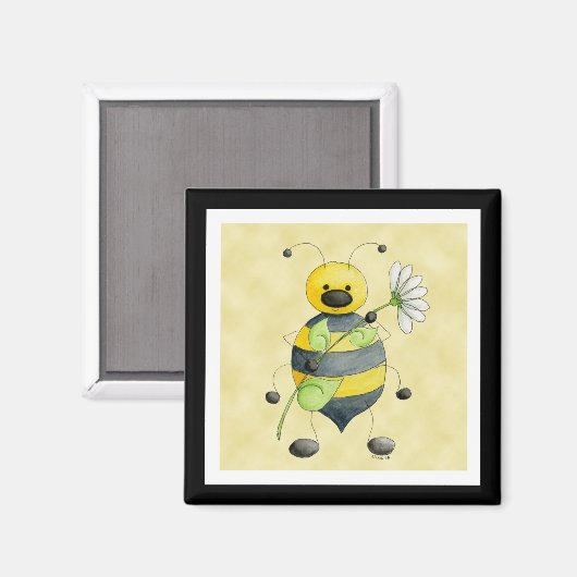 Doodle Bug Bumble Bee Magnet (Recto/Verso)