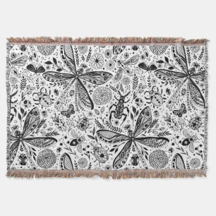 Doodle-bugs in donkerblauw deken