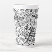 Doodle-bugs in donkerblauw latte mok (Voorkant)