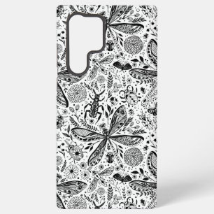 Doodle-bugs in donkerblauw samsung galaxy hoesje