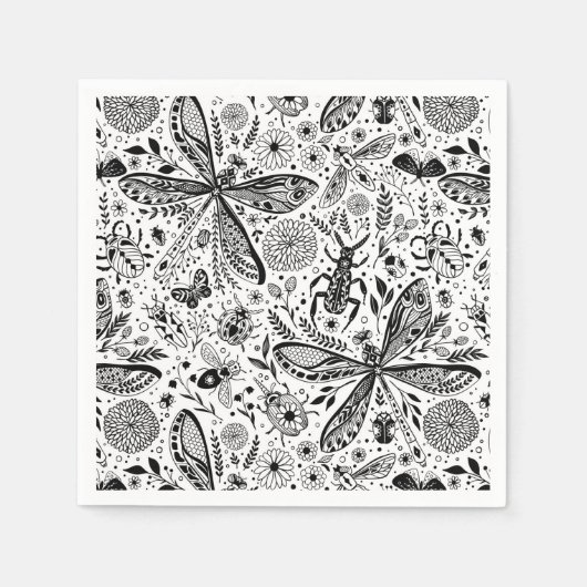 Doodle-bugs in donkerblauw servet (Voorkant)