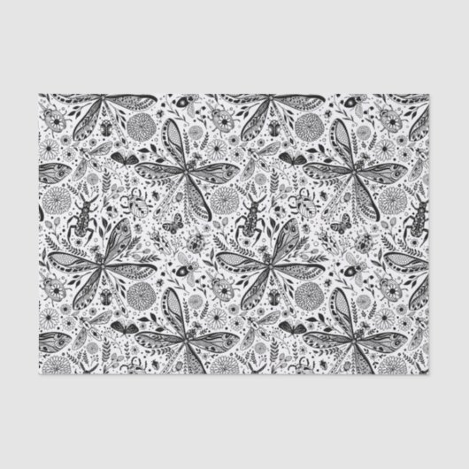 Doodle-bugs in donkerblauw tissuepapier (Voorkant)