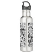 Doodle-bugs in donkerblauw waterfles  (Achterkant)