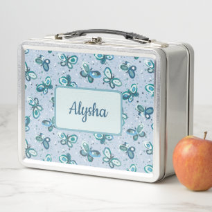 Doodle Bugs Vlinders - blauw - kinder motief.