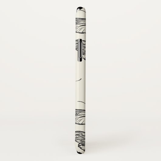 Doodle Butterfly/Moth Pattern Case-Mate iPhone Case (Achterkant / rechts)