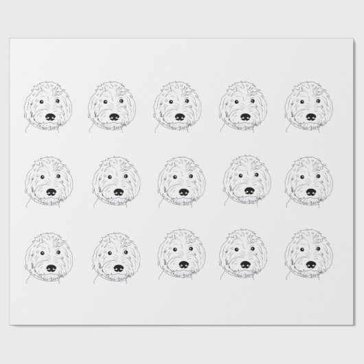 Doodle Cadeaupapier (Vlak)