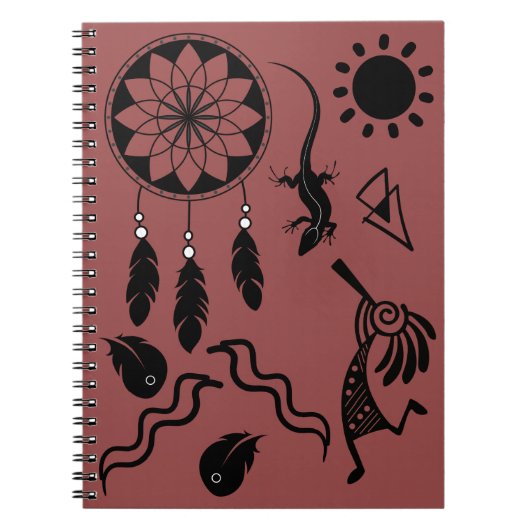 Doodle Carnet autochtone Kokopelli (Devant)