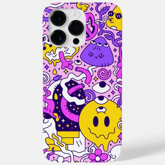 Doodle Cartoons Case-Mate iPhone Case (Achterkant)