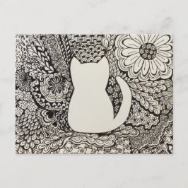 Doodle Cat Briefkaart