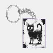 Doodle cat sleutelhanger (Voorkant Links)