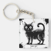 Doodle cat sleutelhanger (Voorkant)