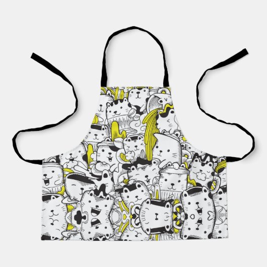 Doodle Cats Schort (Voorkant)