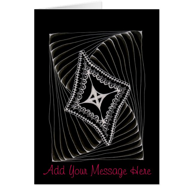 Doodle cerf-volant noir (Devant)