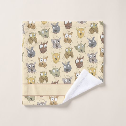 Doodle chats (Gant de toilette)