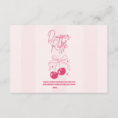 Doodle Cherry op de top Diapper Raffle Informatiekaartje (Voorkant)