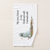 Doodle Chien En Feuille Serviette À Main (Serviette à main)