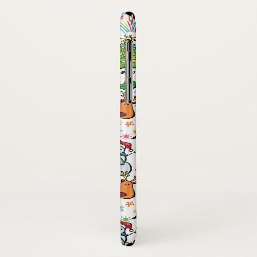 Doodle Clip art Christmas design Hoesje (Achterkant/links)