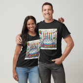 Doodle coloré Anniversaire Cake Design Mens tshirt (Unisexe)