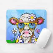 Doodle Cow Portrait Muismat (Met muis)