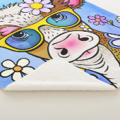 Doodle Cow Portrait Sherpa Deken (3/4)