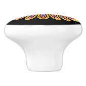  Doodle Daisy Mandela Keramische Knop (Zijkant)