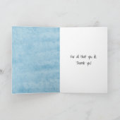 Doodle Daisy met Ladybug bedankt Kaart (Binnen)