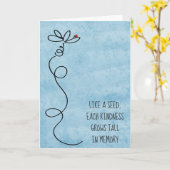 Doodle Daisy met Ladybug bedankt Kaart (Gele Bloem)