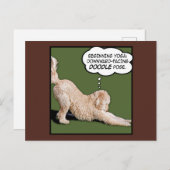 Doodle Days Comics Yoga Briefkaart (Voorkant / Achterkant)