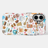 Doodle de café Lover iPhone / coque ipad (Verso (horizontal))