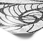 Doodle Design Photo Enlargement (Coin)