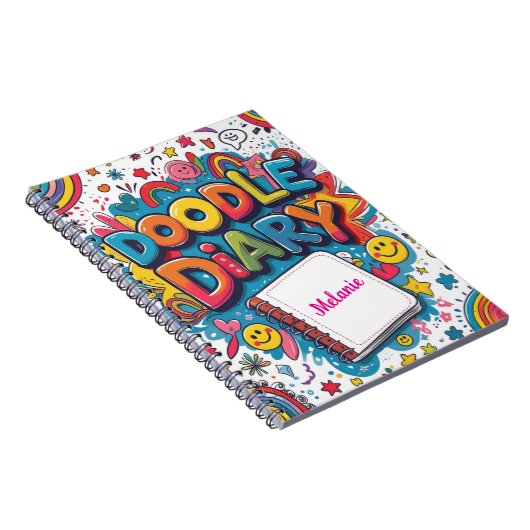 Doodle Diary – gepersonaliseerd plezier en creatie Notitieboek (Rechterzijde)