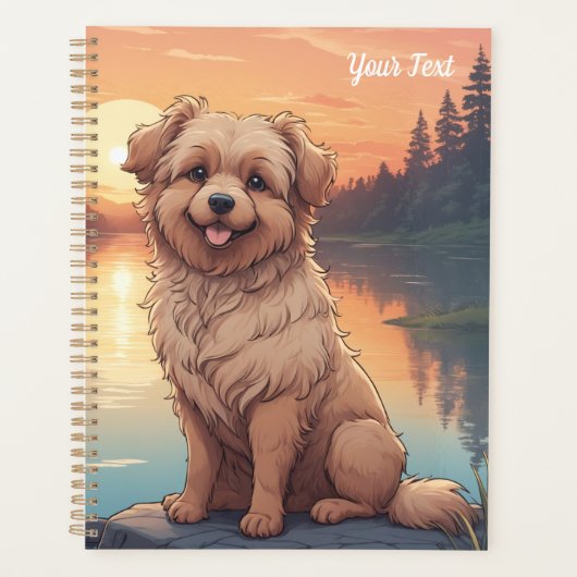 Doodle Dog au bord du lac (Devant)