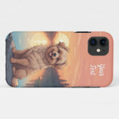 Doodle Dog bij Lake Case-Mate iPhone Case (Achterkant (horizontaal))
