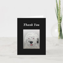 Doodle Dog Carte de remerciements