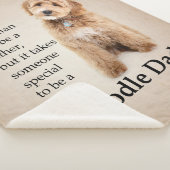 Doodle Dog Dad Sherpa Deken (3/4)