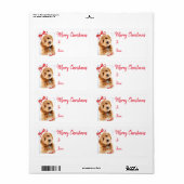 Doodle Dog Holiday Gift Stickers (Full Sheet)